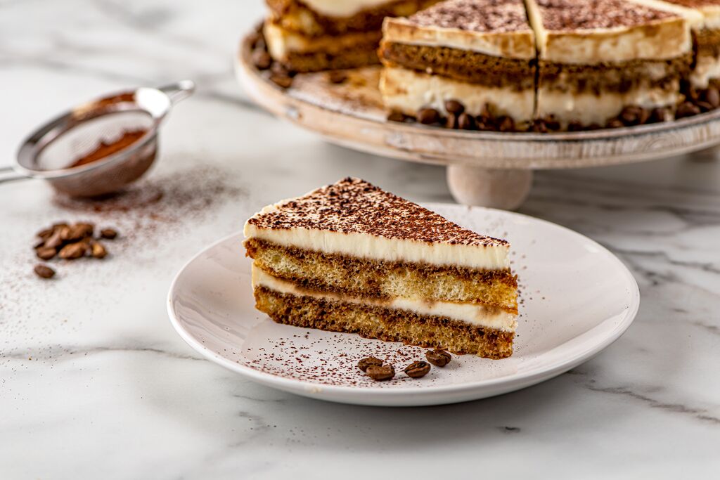 Tiramisu Cake on a plate