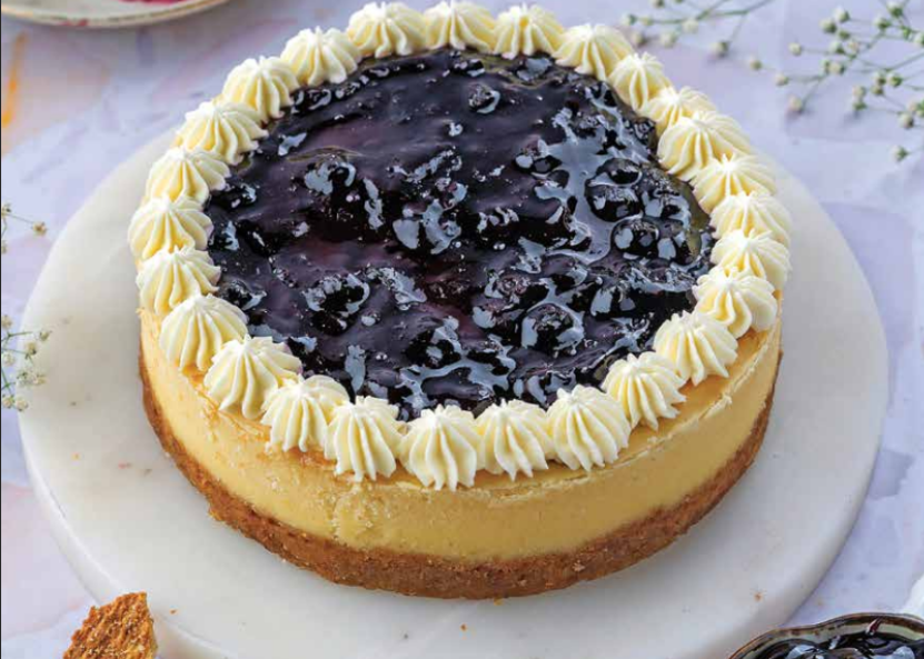 Blueberry Baked Cheesecake