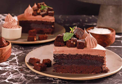 double cholcolate Cream cake pastry