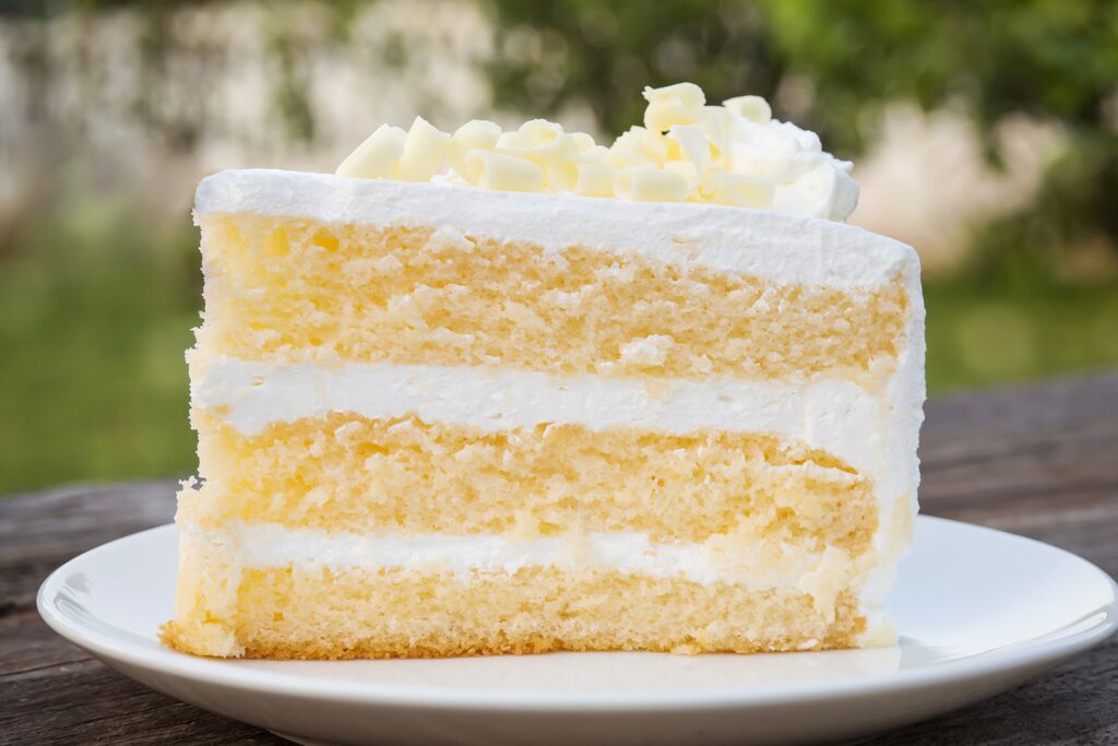 London Fog cake with Earl Grey cream and vanilla layers